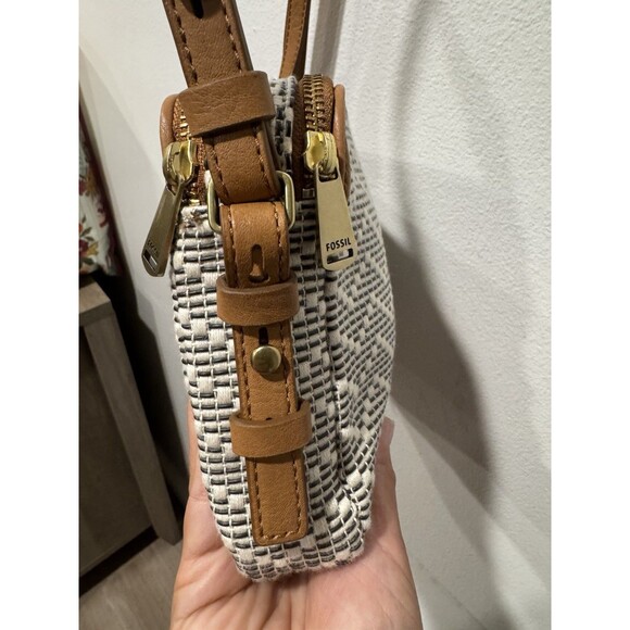 Fossil Piper FBC Toaster Neutral Striped crossbody bag - Picture 4 of 9
